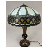 Colour Creations Lamp w/ Stained Glass Shade