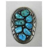 Lester Ortiz Navajo Bolo Tie Pendant