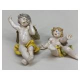 Vintage Fontanini Depose Cherub Figures / 2 pc