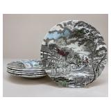 Vintage Myott Staffordshire Bowls / 5 pc