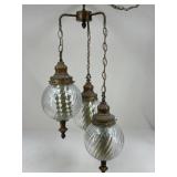 Metal & Glass Light Fixture