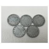 Liberty V Nickels/ 5 pc