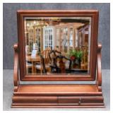 Tabletop Shaving Mirror w/Drawers