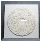 Acrylic Shadow box Paper Fiber Art