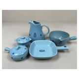 Cronin Pottery " Blue Tulip" Set
