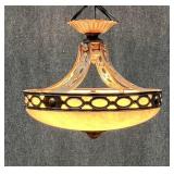 Light Fixture w/ Stone Globe