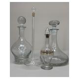 Glass Decanters / 4 pc