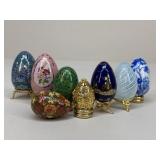 Franklin Mint Ornate Egg Assortment / 8 pc