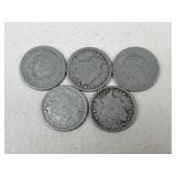 Liberty V Nickels/ 5 pc