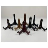 Wooden Plate Stands/ 8 pc
