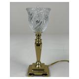 Metal Lamp w/ Glass Accent