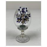House of Fabergï¿½ "Violet Bouquet" Crystal Egg