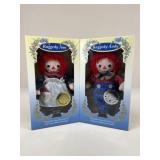 Raggedy Ann & Raggedy Andy Dolls NIP