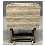 TV Trays w / Stand / 4 pc