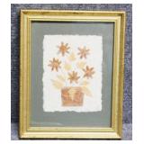 "Mums" Fiber & Seeds Art Print Signed