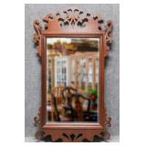 Beveled Mirror with Scrolled Wood Framed