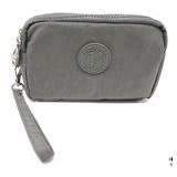 Gray Nylon Wristlet