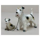 Vintage Fox Terrier Porcelain Figurines