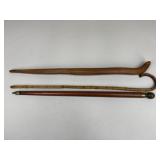 Wooden Canes/ 3 pc