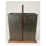 Wood & Metal Magazine Rack