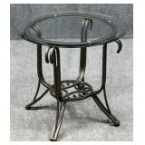 Metal & Glass Side Table