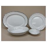 Harmony House Silver Sonata China|18 pc