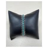 Sterling Silver Cuff Bracelet w/ Stones