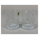 Pair Of Waterford "Snowflake Wishes" Glasses