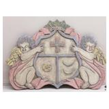 Large Antique Wood Monument/Plaque