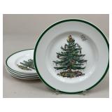 Spode "Christmas Tree" Dinner Plates Serving/ 6 pc