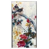 Birds & Floral Enhanced Print on Canvas