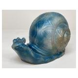 Painted Terracotta Snail Garden Statue