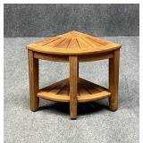 Teak Corner Shower Bench
