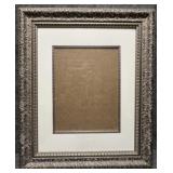 Silver Tone Open Frame w/ Mat & Glass
