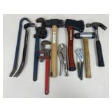 Tools - Crow Bars, Hammer, Wrench +
