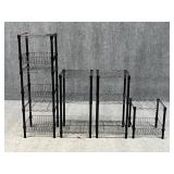 Metal Wire Shelving /  4 pc