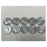 Susan B Anthony Dollars / 10 pc