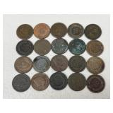 Indian Head Pennies / 20 pc