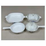 Corning Ware Sauce Pans & Casserole Dishes/ 5 pc