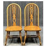 Pair of Oak Dining Chairs
