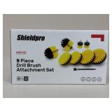 Shieldpro 9-Piece Drill Brush Attachment Set - NIB
