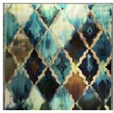 Metallic Abstract Print on Canvas