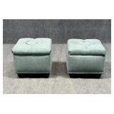 Pair of Storage Ottomans