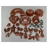 Copper Molds & Cookie Cutters / 25 pc