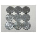 Eisenhower Dollars / 9 pc