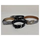 Sz. 34 Brighton & Justin Belt Assortment|4 pc