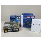 Hand Sander, Sharpener, Paint Kit & Portable AC