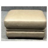 Faux Leather Ottoman