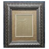 Open Silver Tone Frame with Matting & Glass