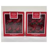 Lenox Cardinal Napkin Rings - NIB / 8 pc